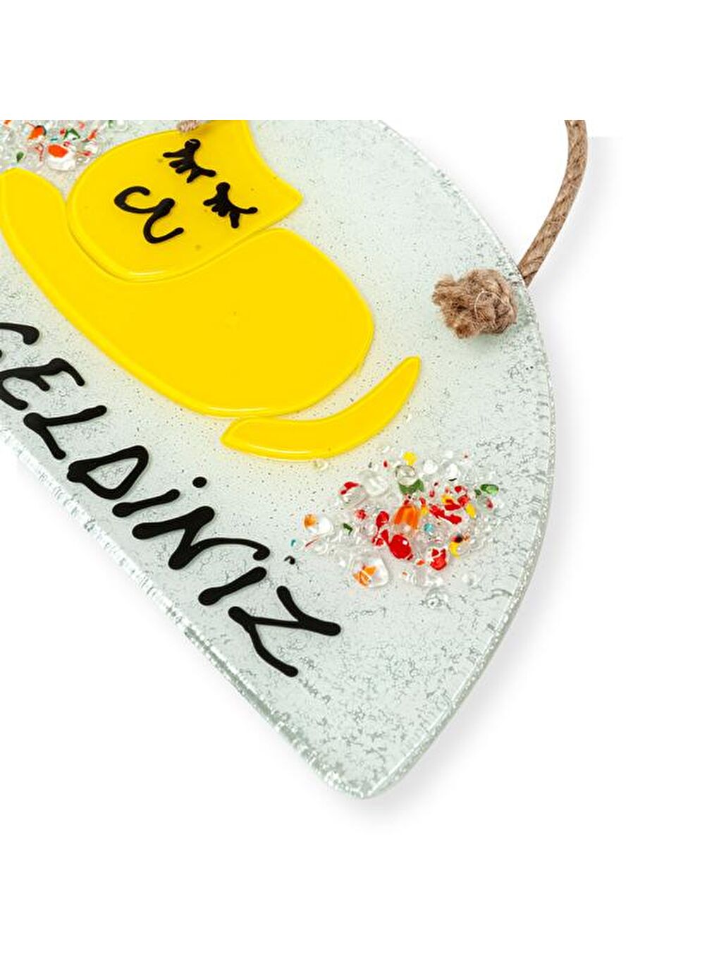 Q-Art Sari Hoş Geldin Kapı Süsü - 24 cm - 2