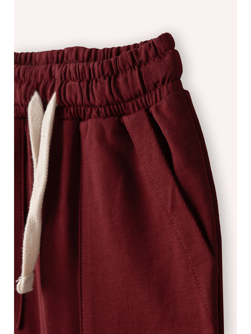 Bordo Erkek Çocuk Şort Siyah-1