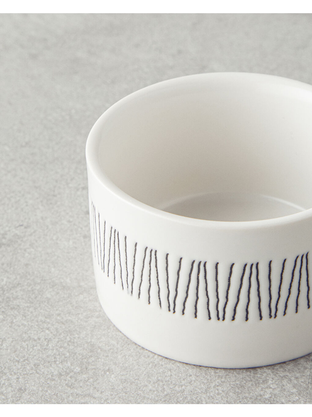 Bona Stoneware 3'lü Çerezlik 6,5 cm Siyah-Beyaz-Bej-2