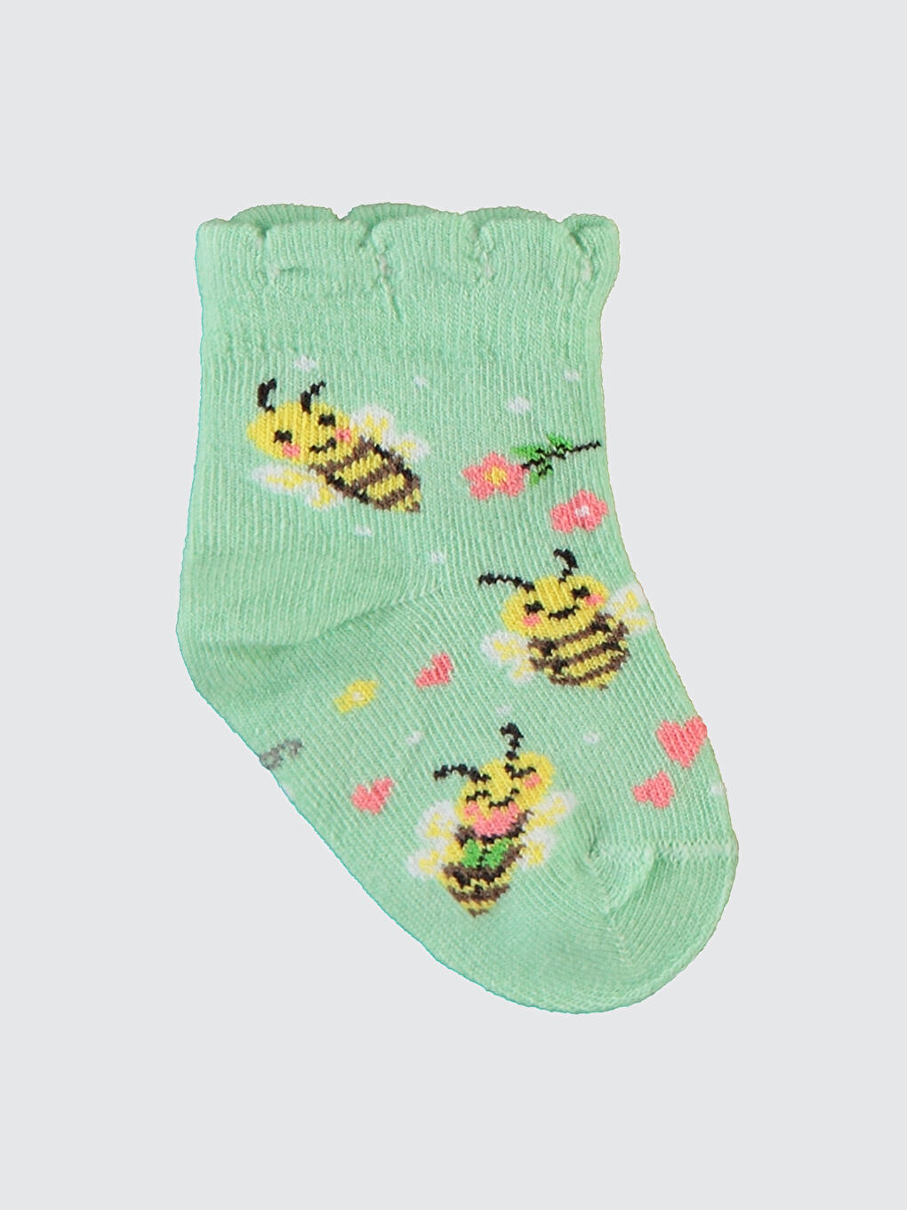 Baby Kız Bebek 3'lü Çorap 6-18 Ay Sarı-3