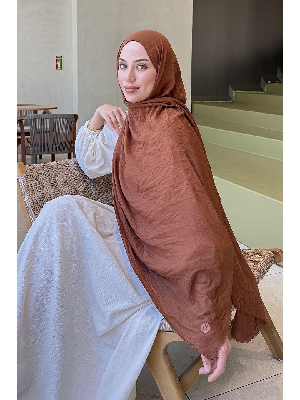 Bej Organic Premium Şal Badem-1
