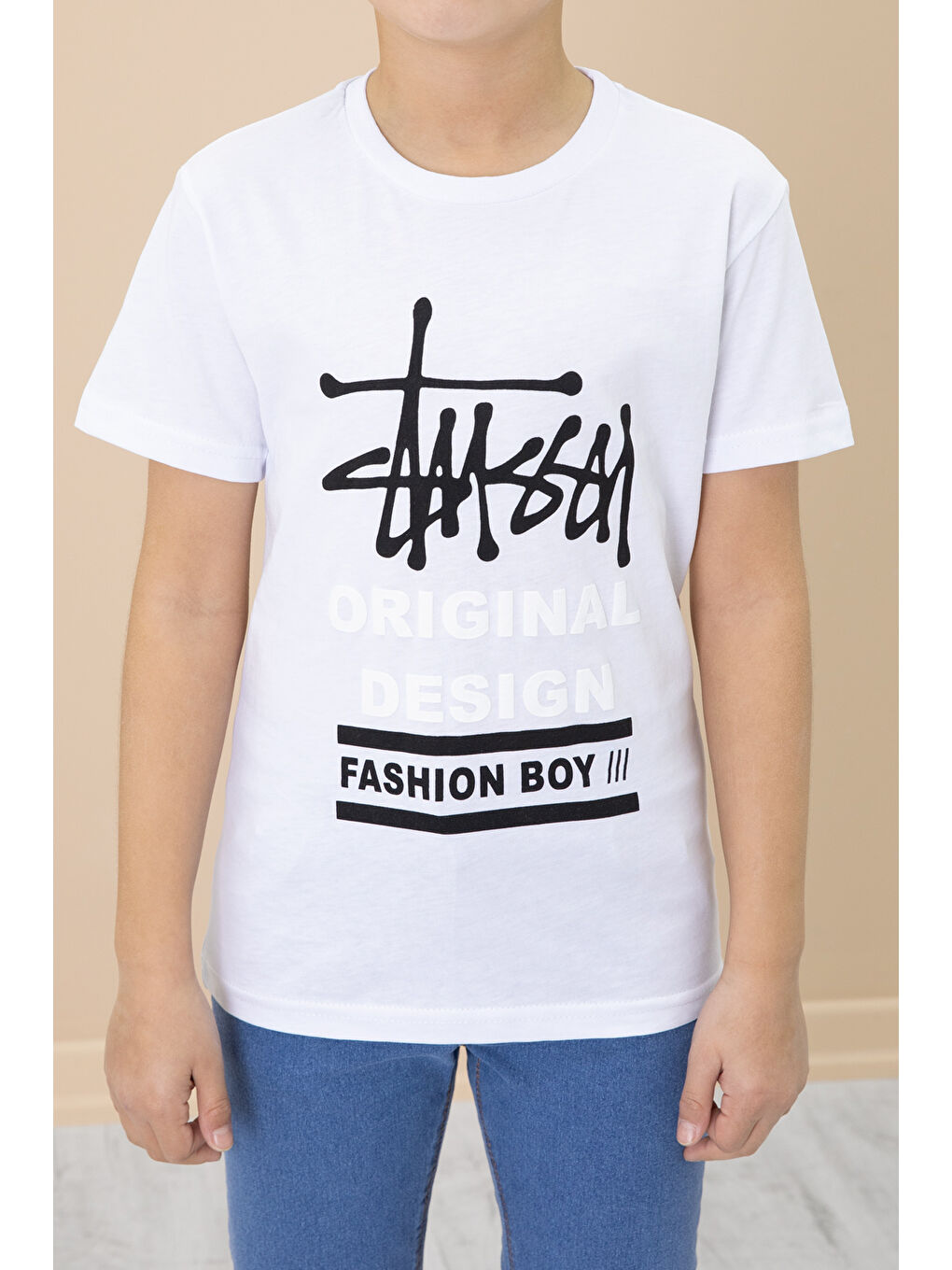 Yeşil Yazı Baskılı Tişörtlü Gömlekli Erkek Çocuk Takım 20004-2