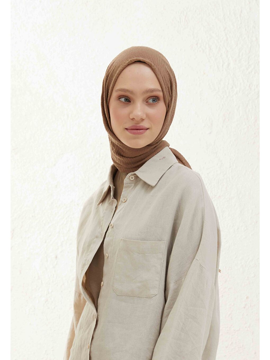 Kahverengi Bürümcük Şal Camel-2