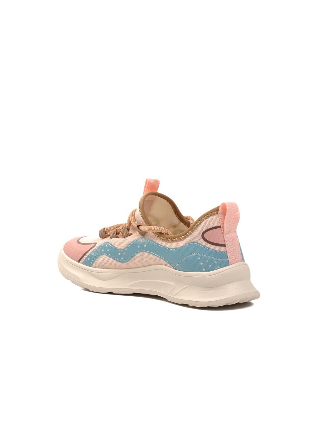 Pembe Bağcıklı Kadın Sneaker 24Y448-3