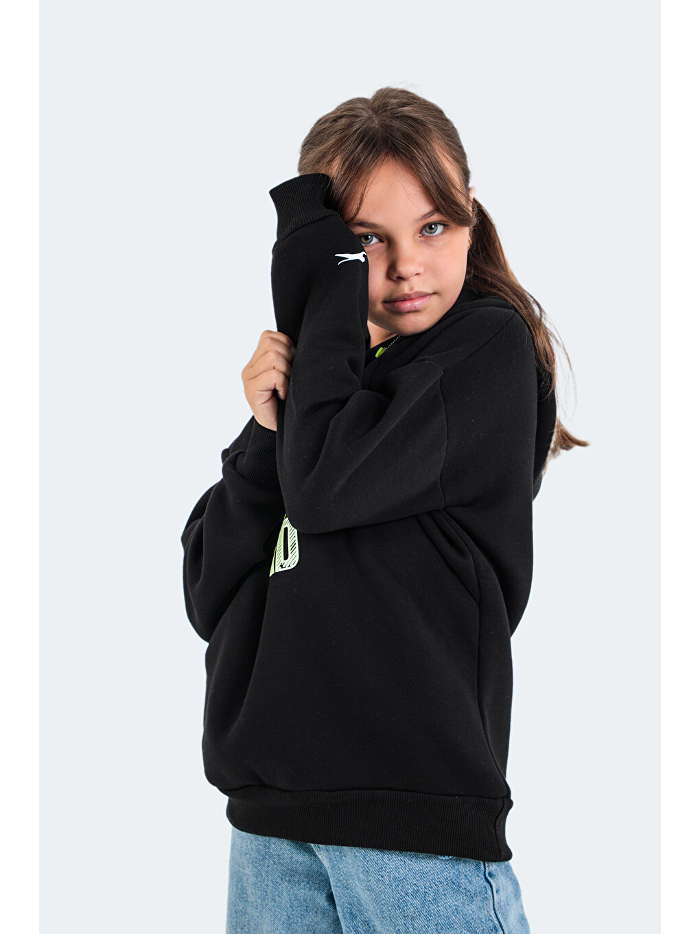 DO Unisex Çocuk Sweatshirt Siyah-5