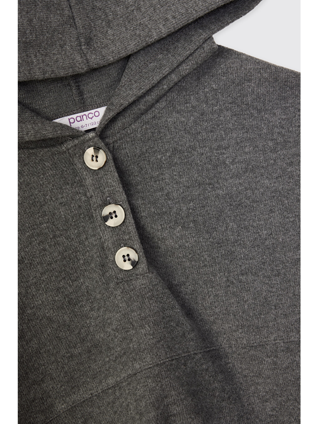Gri Kız Çocuk Antrasit-melanj Sweatshirt-2