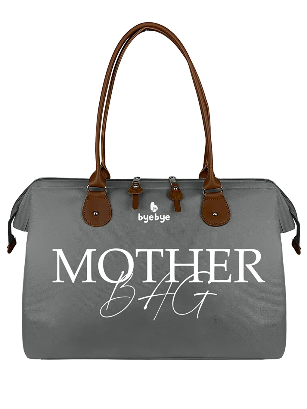 Byebye Mother Bag Anne Bebek Bakım ve Kadın Çantası Gri