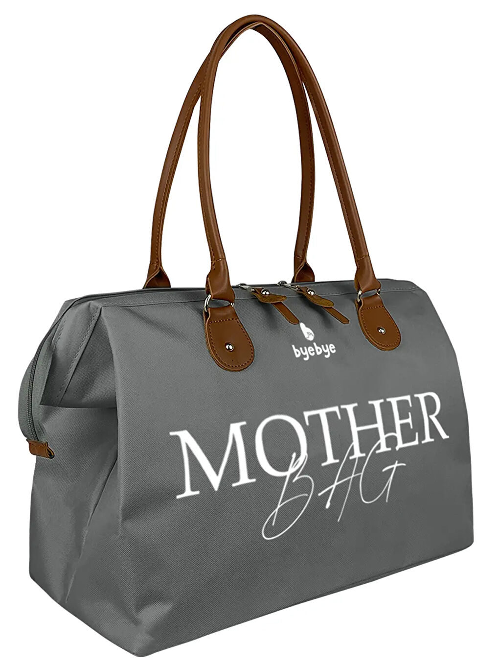 Byebye Mother Bag Anne Bebek Bakım ve Kadın Çantası Gri-1