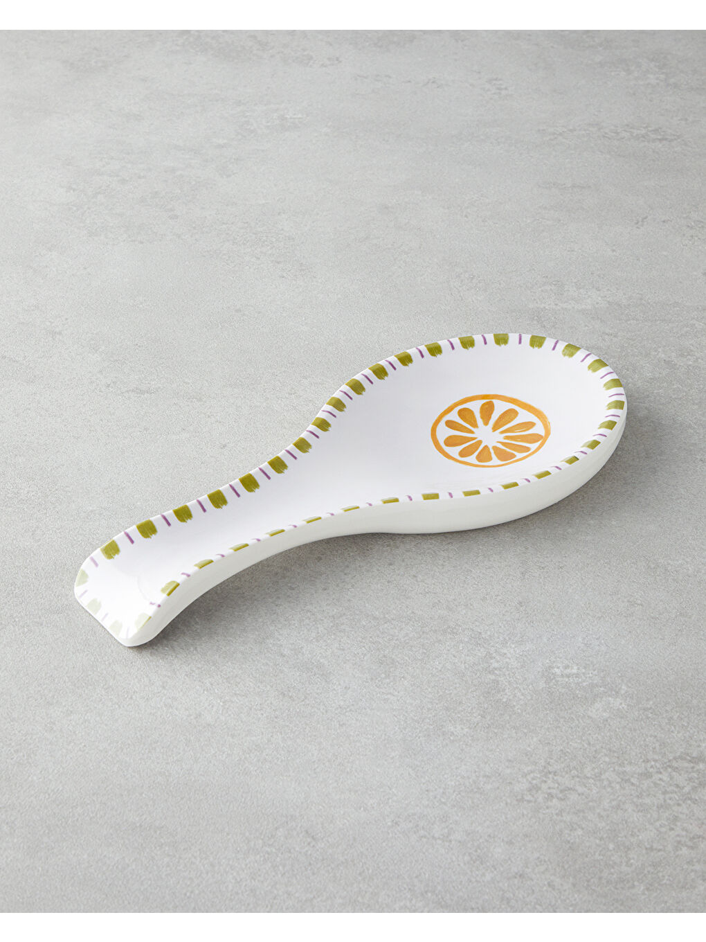 Lemon Melamin Kaşıklık 24 cm Beyaz - Sarı-1