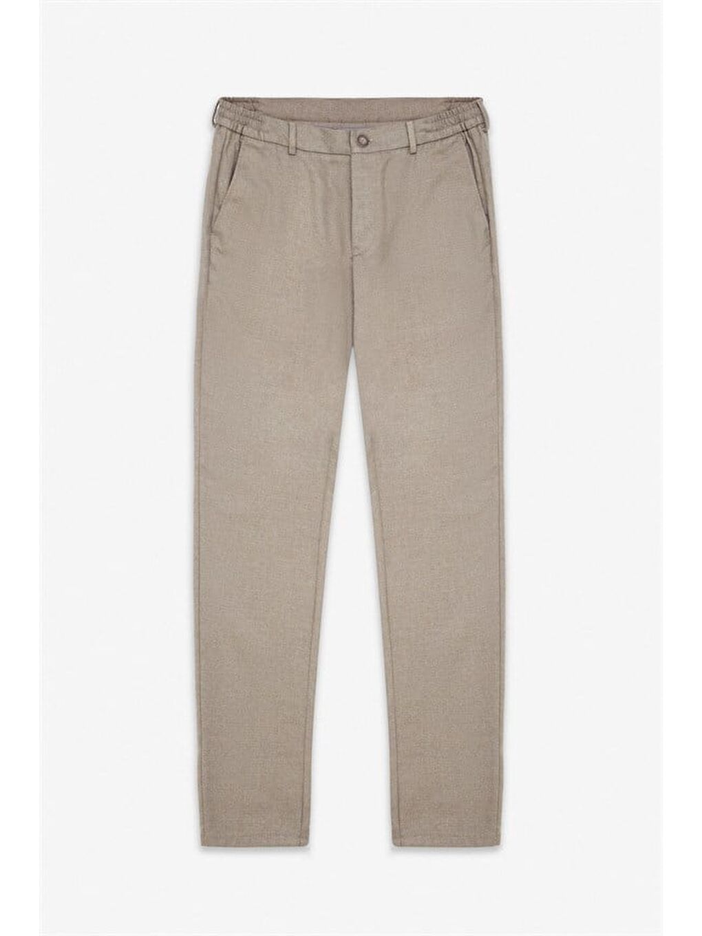 Kahverengi Kiremit Slim Düz İnterlok Yarım Lastikli Rüzgar Geçirmez Jogger Pantolon