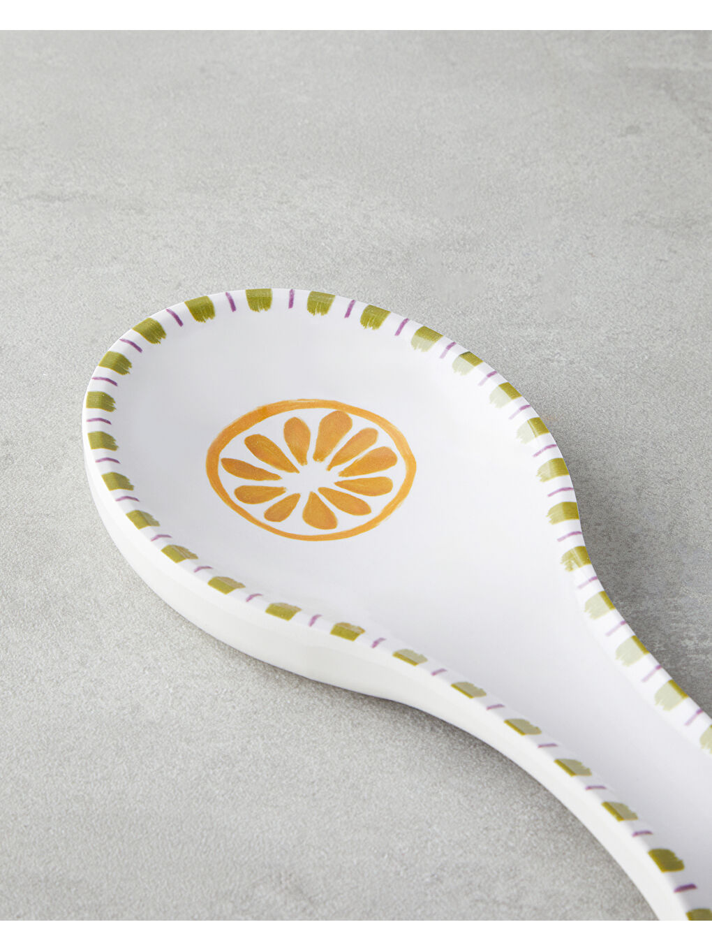 Lemon Melamin Kaşıklık 24 cm Beyaz - Sarı-2