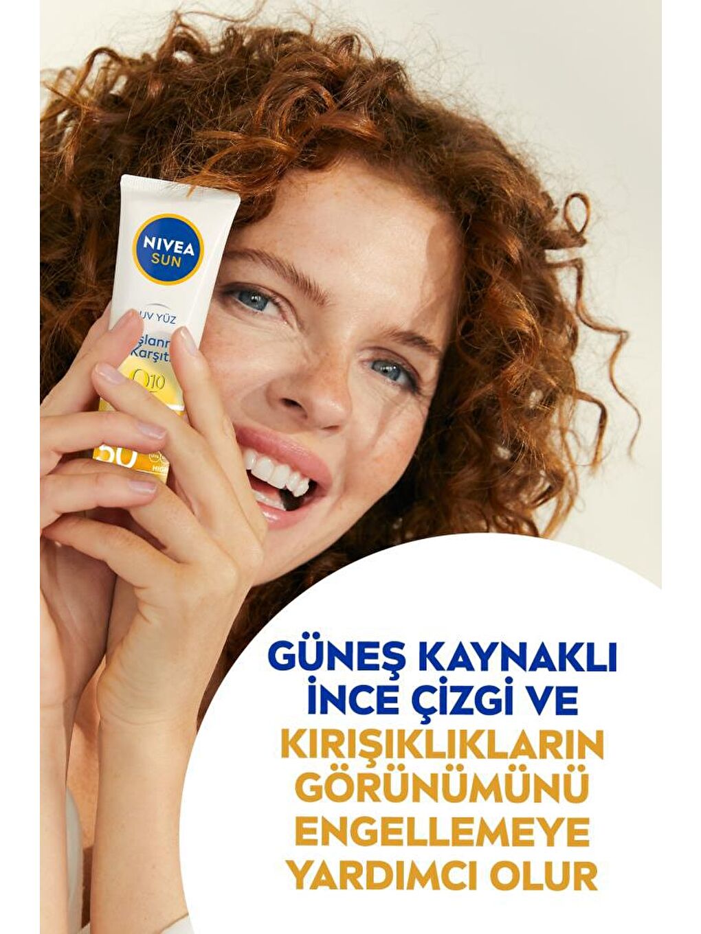 NIVEA Şeffaf Sun Spf50+ Yaşlanma & Leke Karşıtı Q10 Yüz Güneş Kremi 50 ml, Çok Y - 2