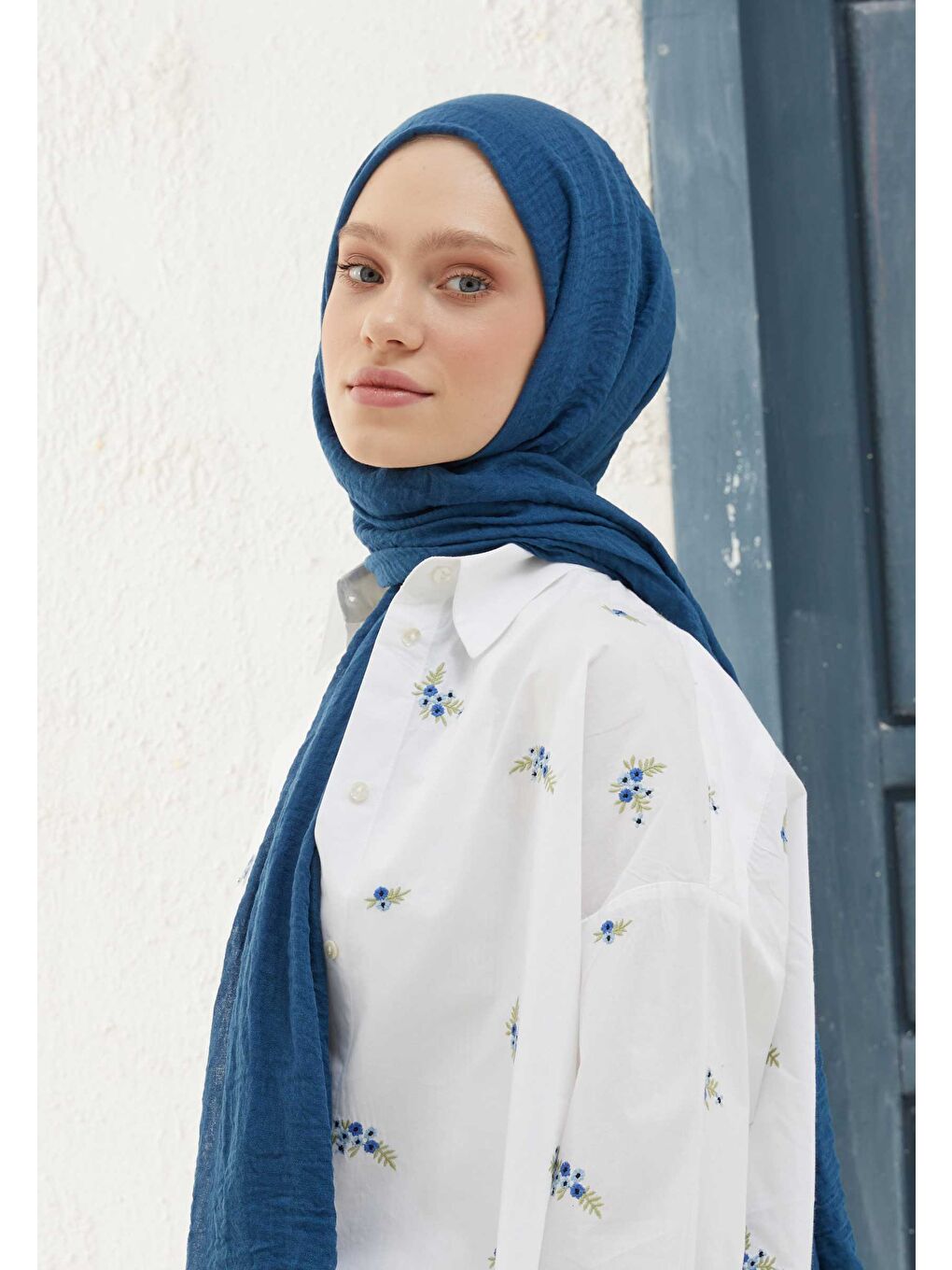 Bürümcük Şal İndigo-2