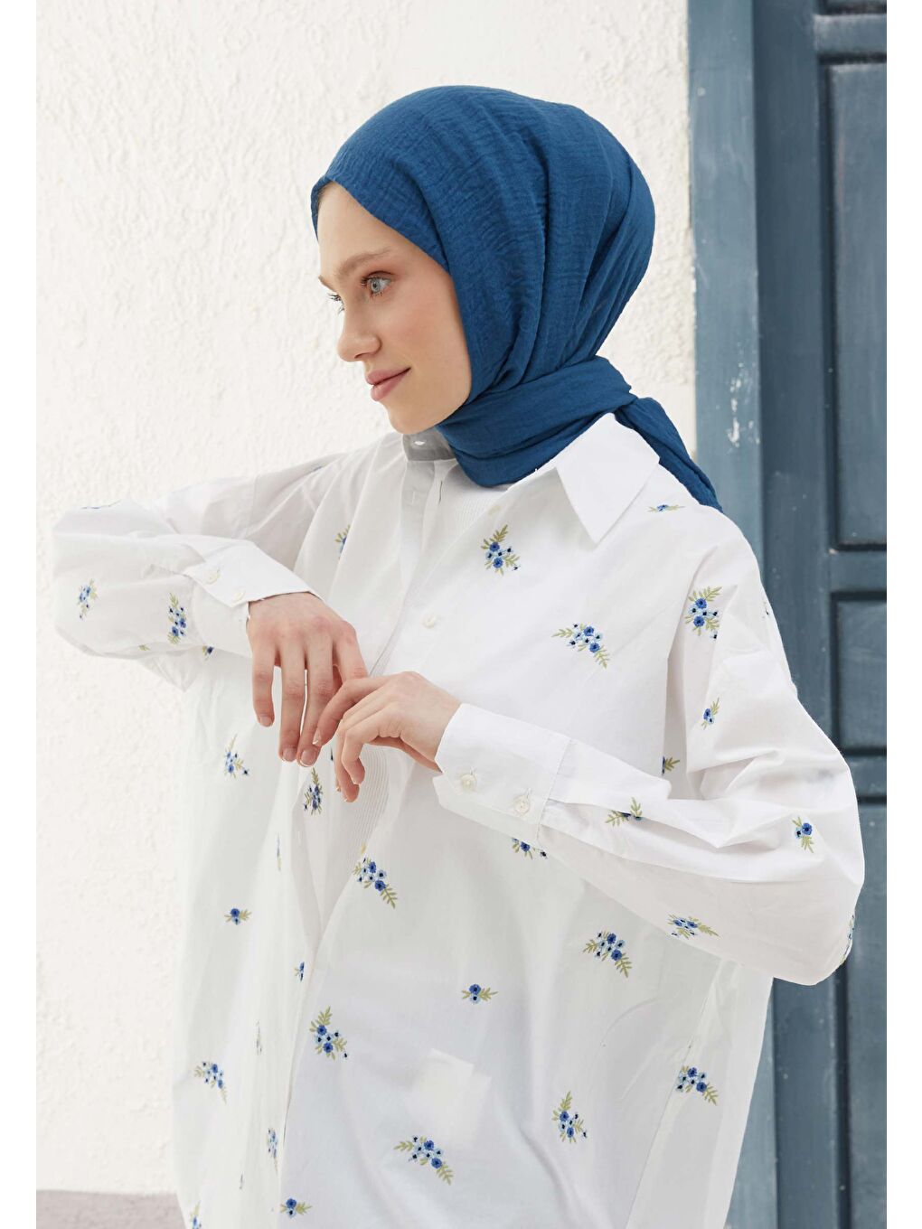 Bürümcük Şal İndigo-3