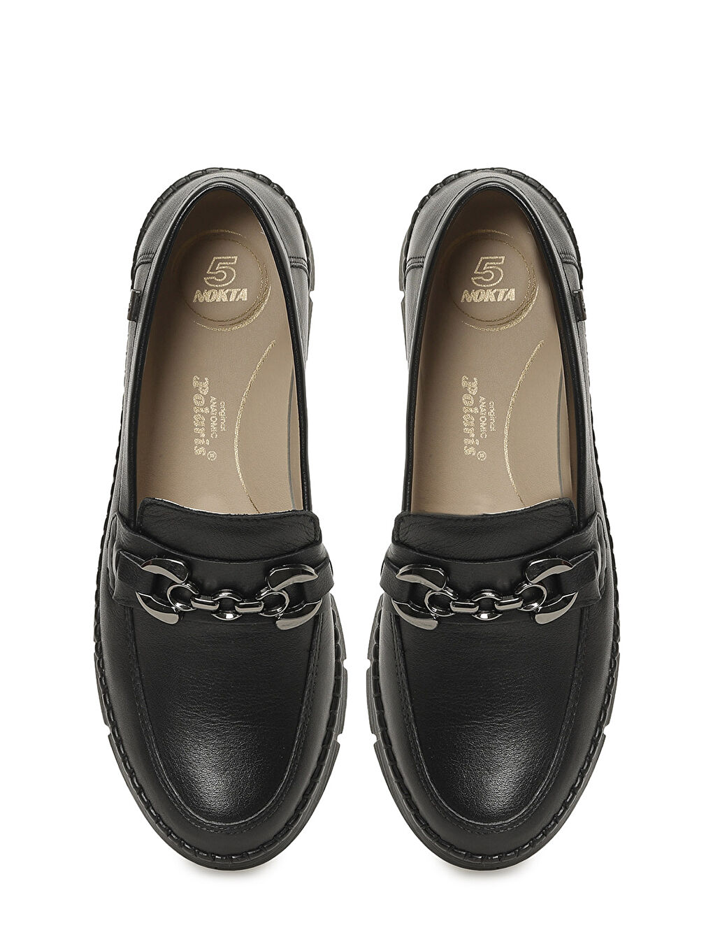 105701.Z6FX Siyah Kadın Loafer-3