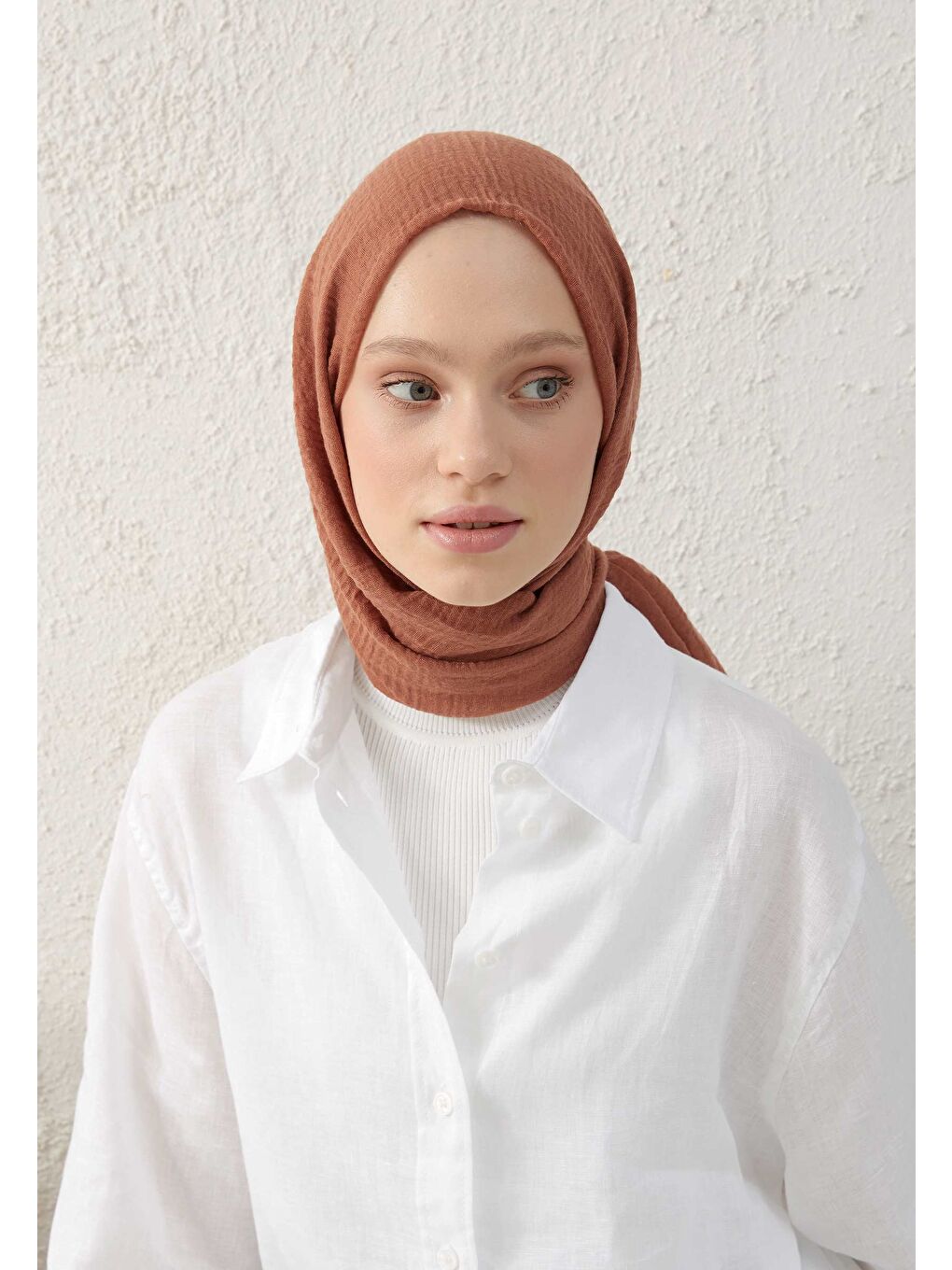 Kahverengi Bürümcük Şal Tarçın Kabuğu-3