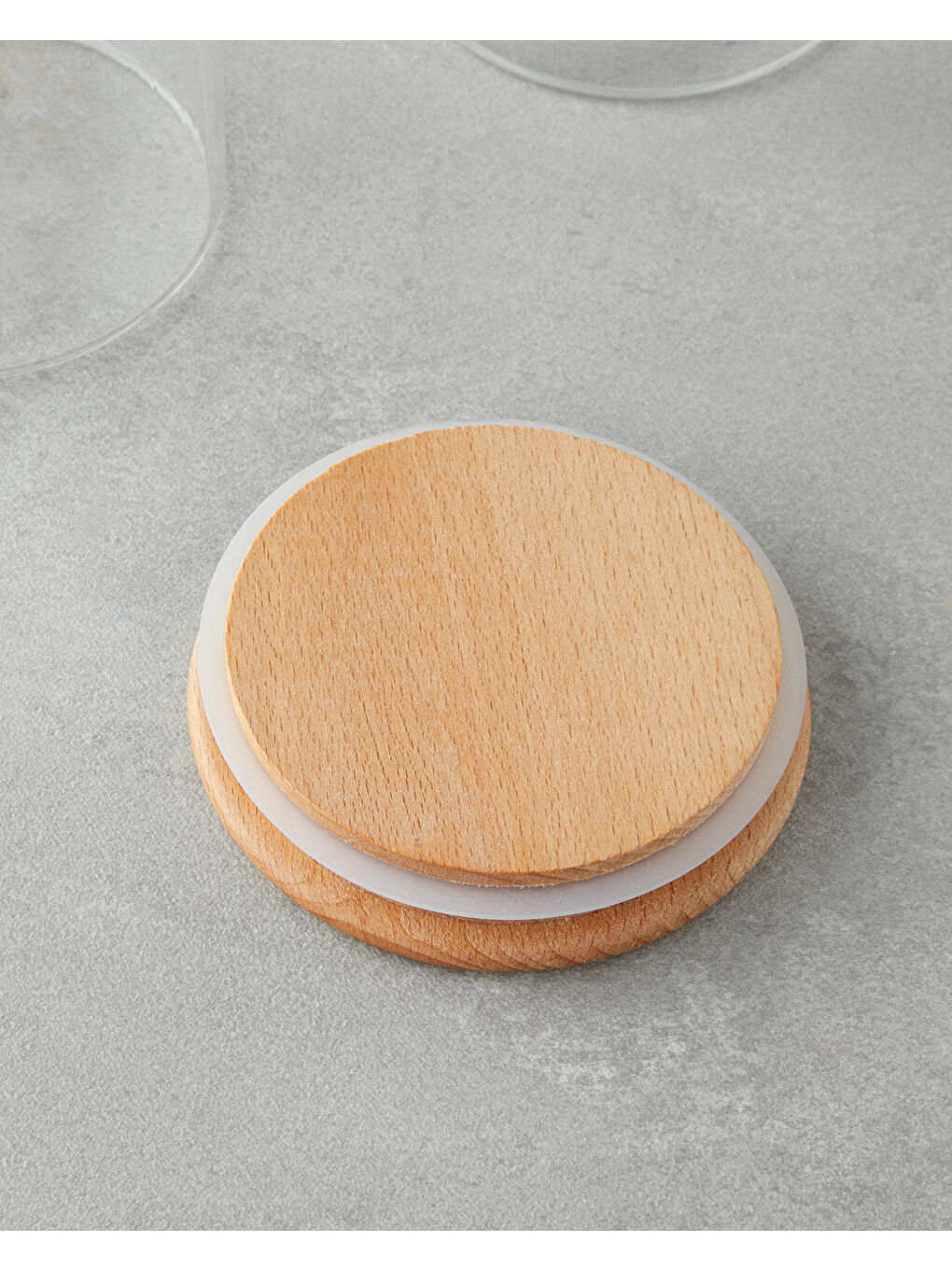 Bej Marilda Cam 2 Parça Baharatlık 10x12,5 cm Natural-2