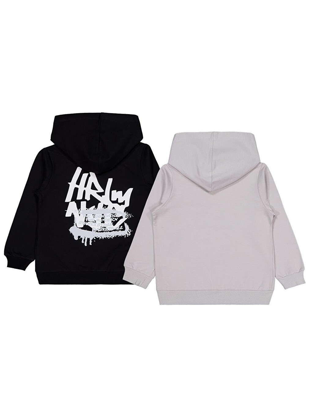 Beyaz Boys Rules Baskılı 2'li Set 6-9 Yaş Sweatshirt - Standart-4
