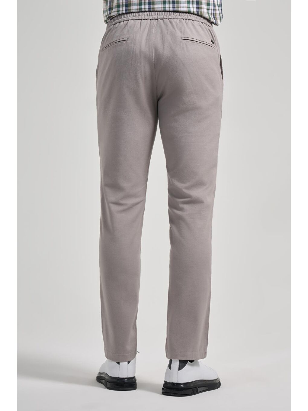 Bej Taş Rengi Pamuklu Yandan Cepli Casual Comfort Fit Jogger Pantolon 1003250110-3