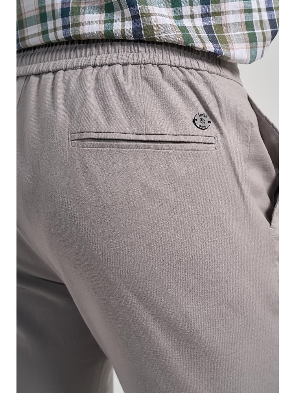 Bej Taş Rengi Pamuklu Yandan Cepli Casual Comfort Fit Jogger Pantolon 1003250110-4