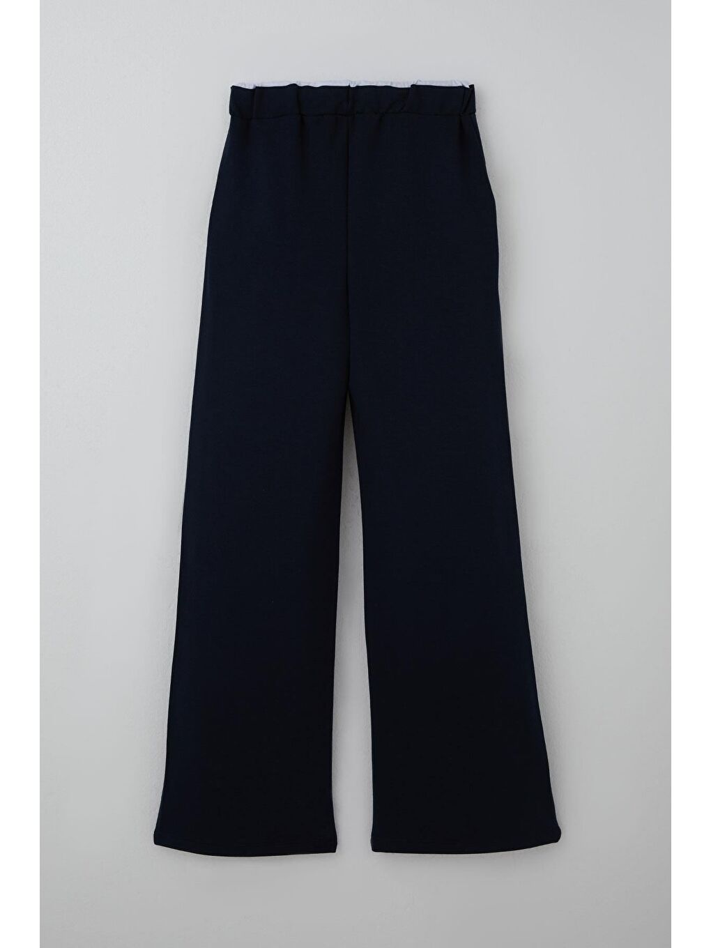 Kız Çocuk Eşofman Altı Bel Kısmı Lastik Detaylı Bağcıklı Cepli Lacivert (9-14 Yaş)-1