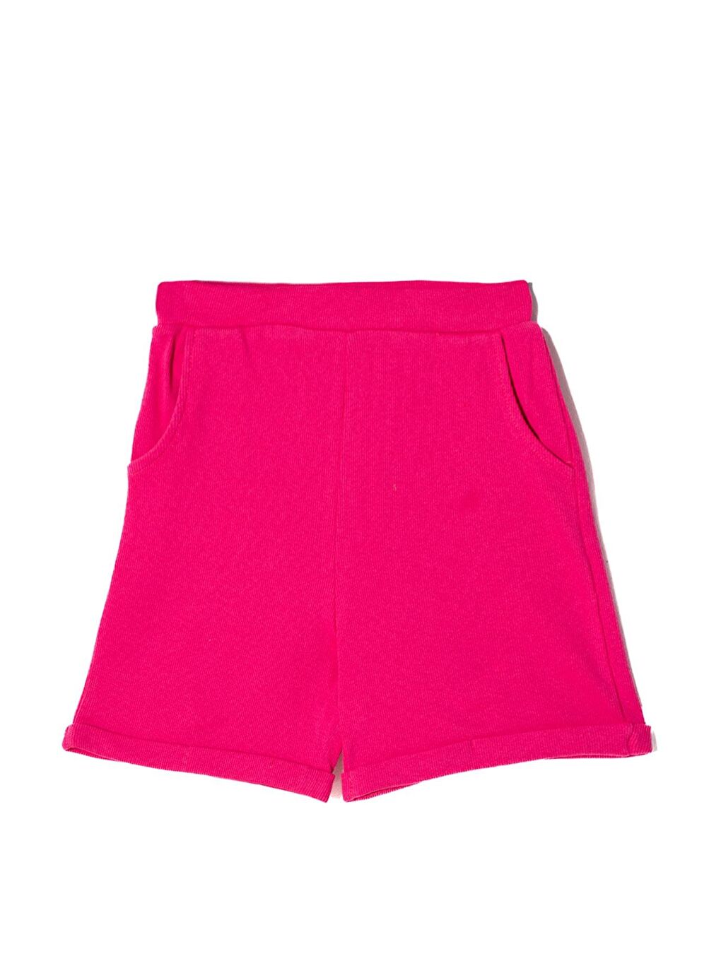 Fitilli Lila Fuşya Mint Renk 3'Lü Set Kız Çocuk Şort-3