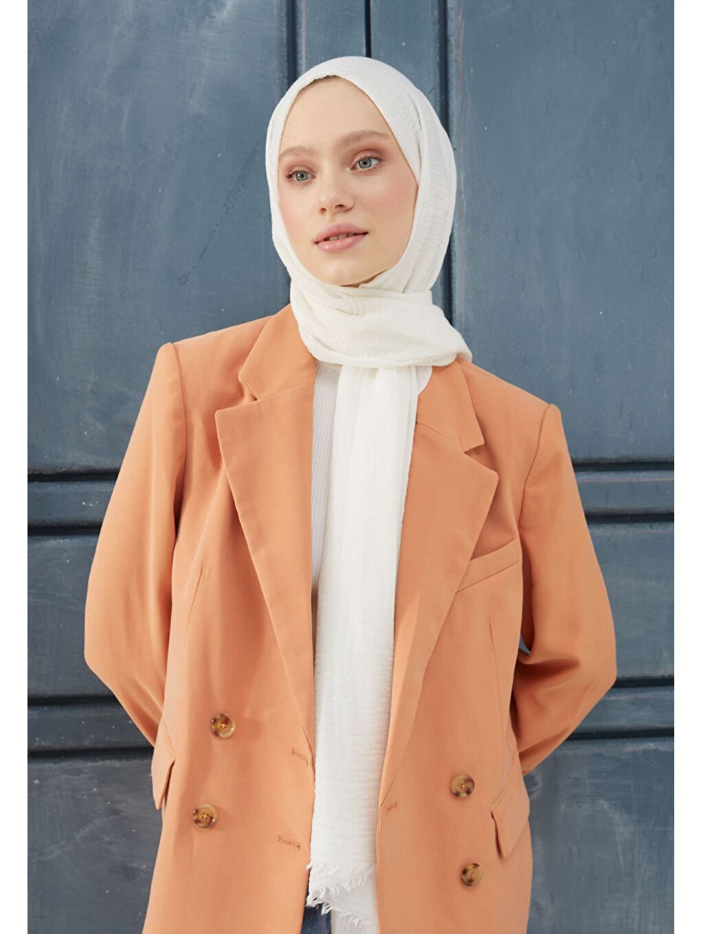 Bürümcük Şal Kırık Beyaz-1