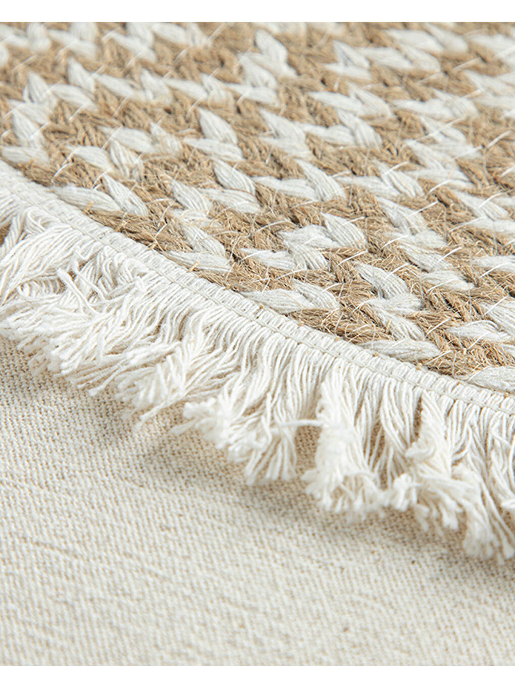 Ekru Rolena %50 Pamuk %50 Jüt 2'li Amerikan Servis 35 cm Krem-2