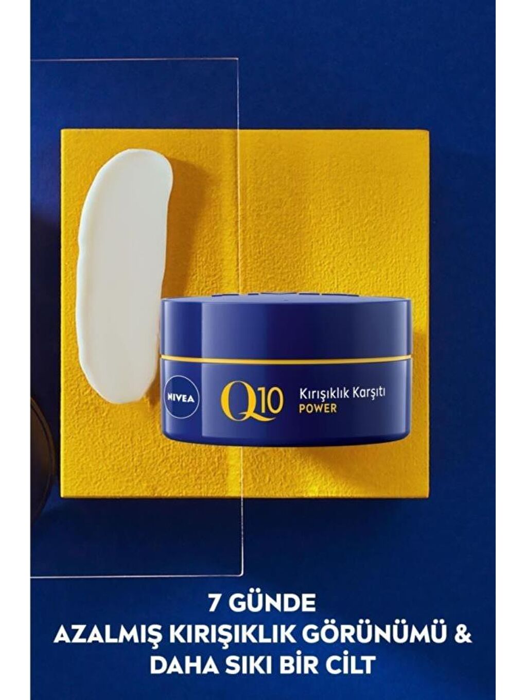 NIVEA Şeffaf Q10 Power Kırışık Karşıtı Gece Yüz Kremi 50 ml, Saf Q10 Ve Kreatin, 24 Saat Ne mlendirme - 1