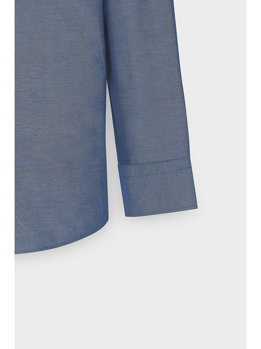 Erkek Lacivert Tailored Slim Fit Dar Kesim Düğmeli Yaka Oxford Gömlek-9