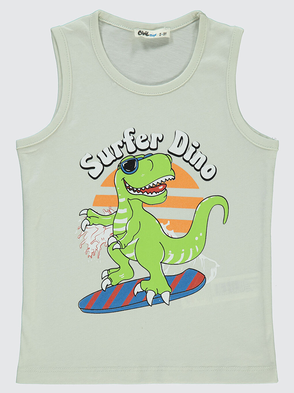 Boys Erkek Çocuk Tişört 2-5 Yaş Açık Gri