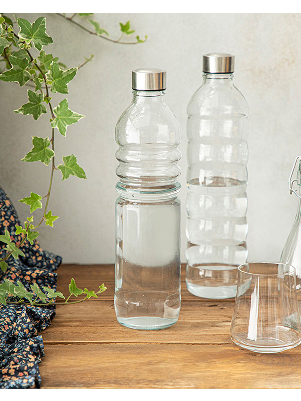 Renksiz Pearly Cam Şişe 1250 ml Şeffaf-2