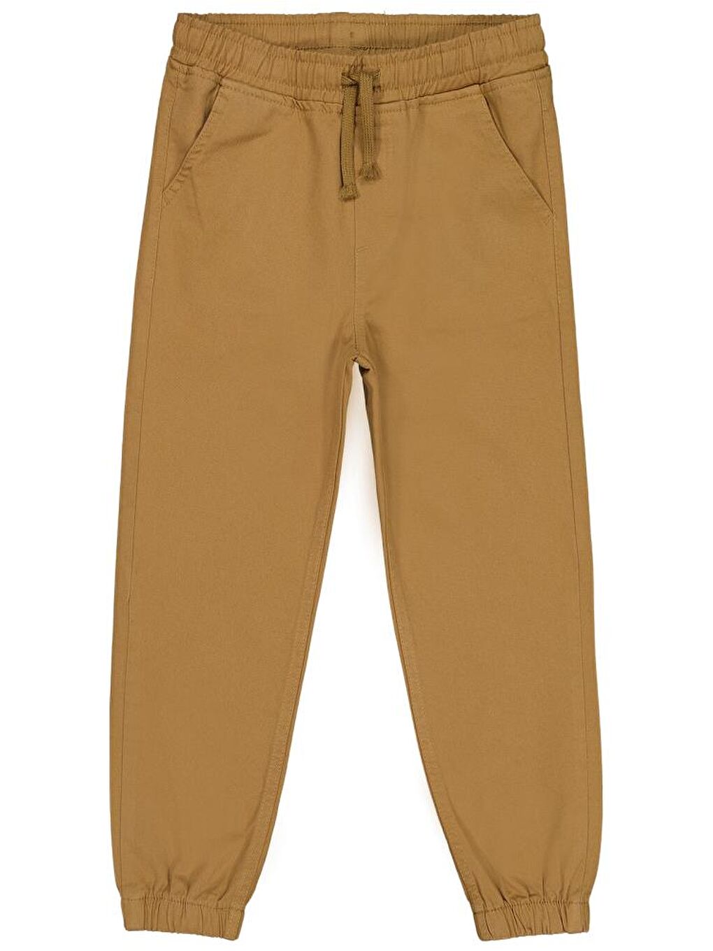 Kahverengi Erkek Çocuk Beli Paçası Lastikli 6-9 Yaş Pantolon