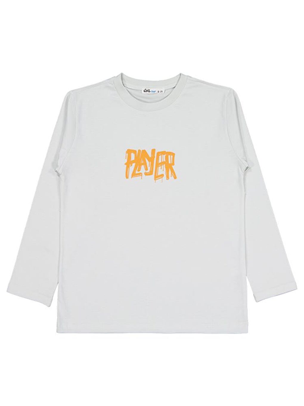 Gri Erkek Çocuk Player Baskılı 6-9 Yaş Sweatshirt