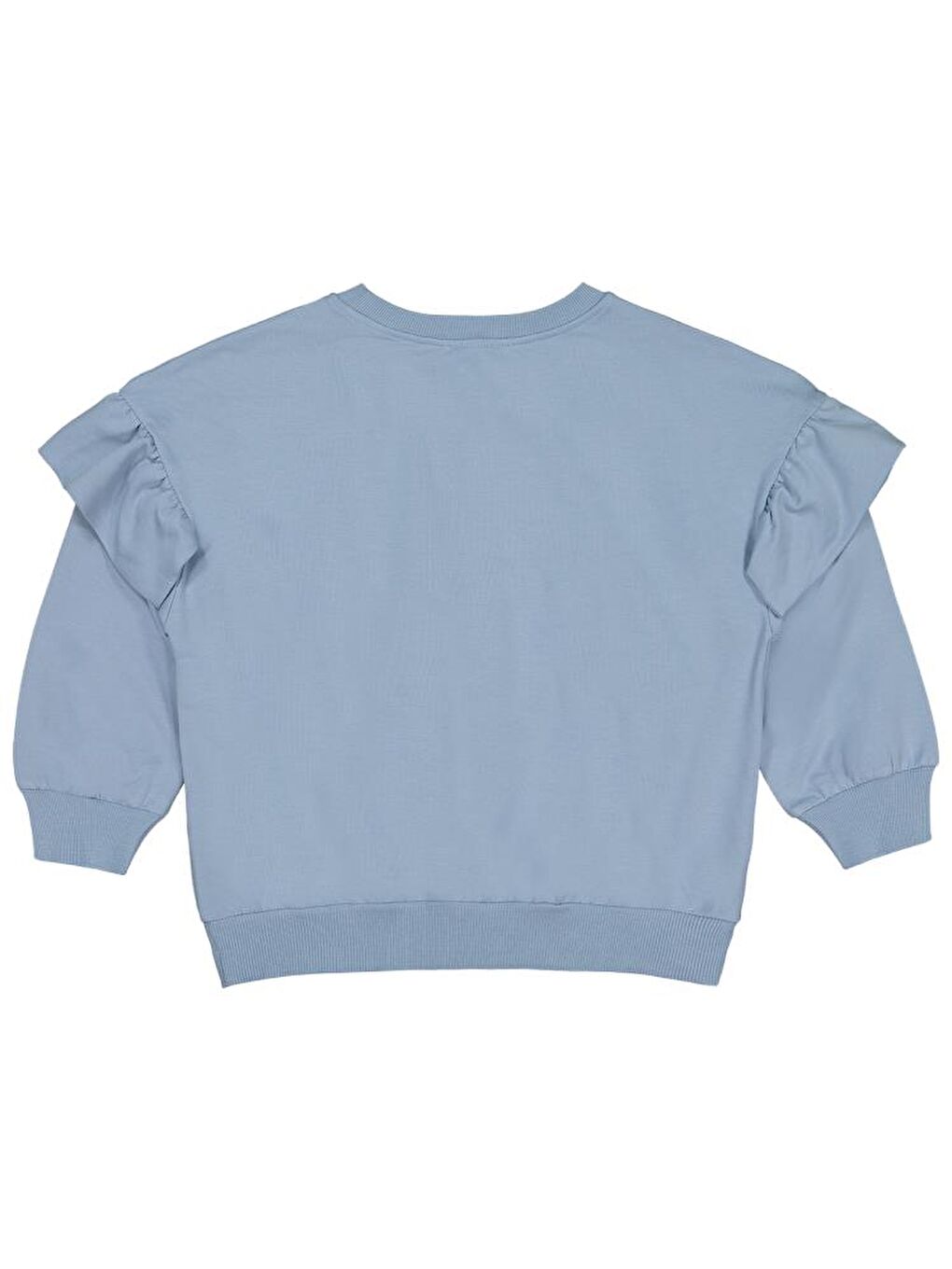 Mavi Kız Çocuk Roba Fırfırlı 10-13 Yaş Sweatshirt-1