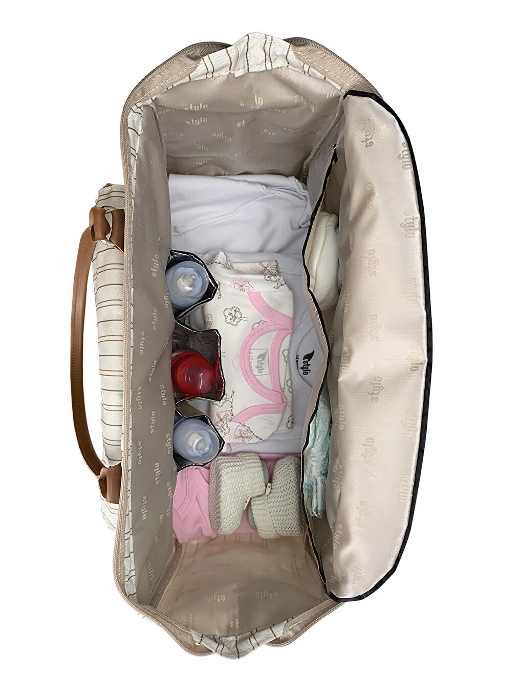 Milano Anne Bebek Bakım ve Kadın Çantası Bej-1