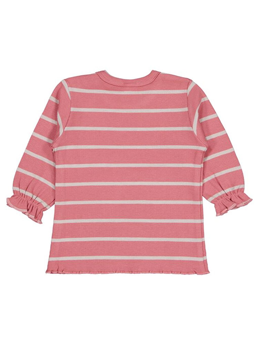 Kahverengi Bebek Çizgili 6-18 Ay Sweatshirt-1