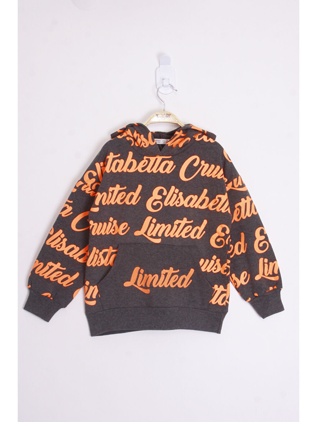 Antrasit Kız Çocuk Limited Baskılı Sweatshirt-2