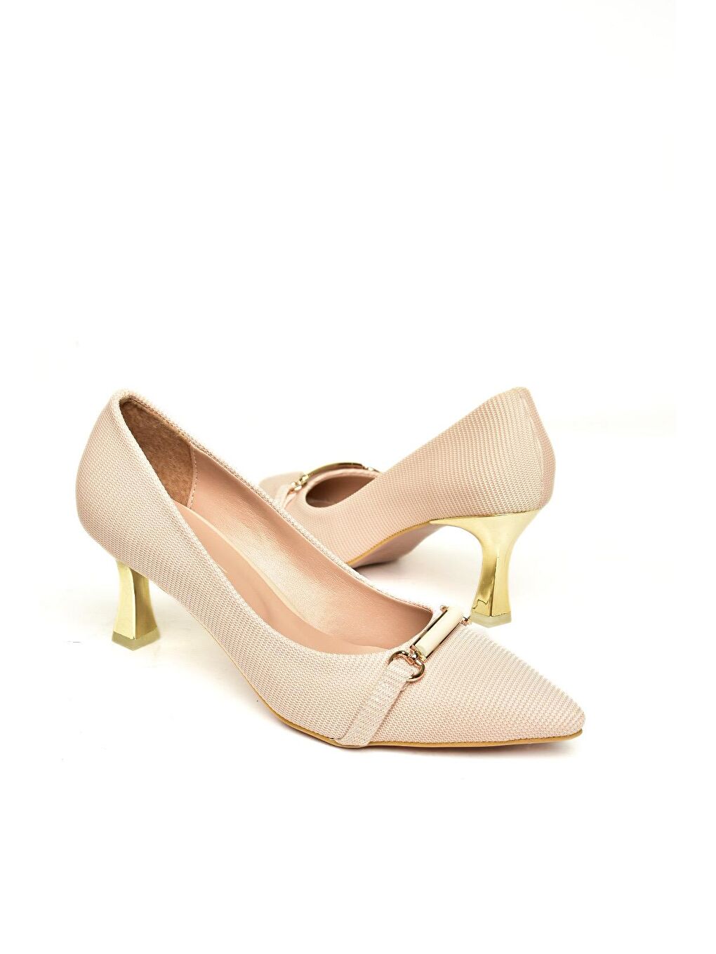 Bej U6760374 Ten Kadın Topuklu Ayakkabı-1