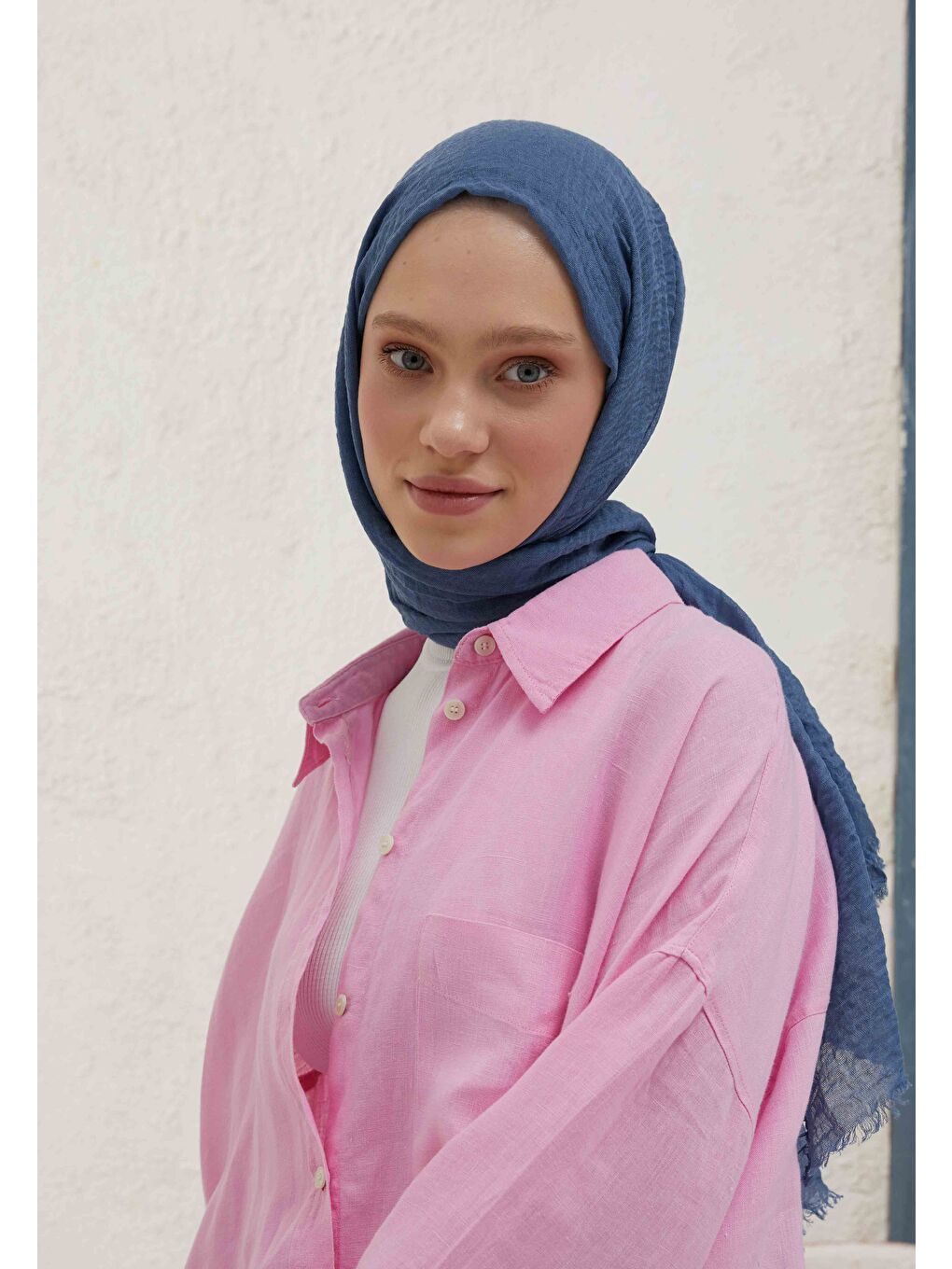 Bürümcük Şal Gök Mavi-1