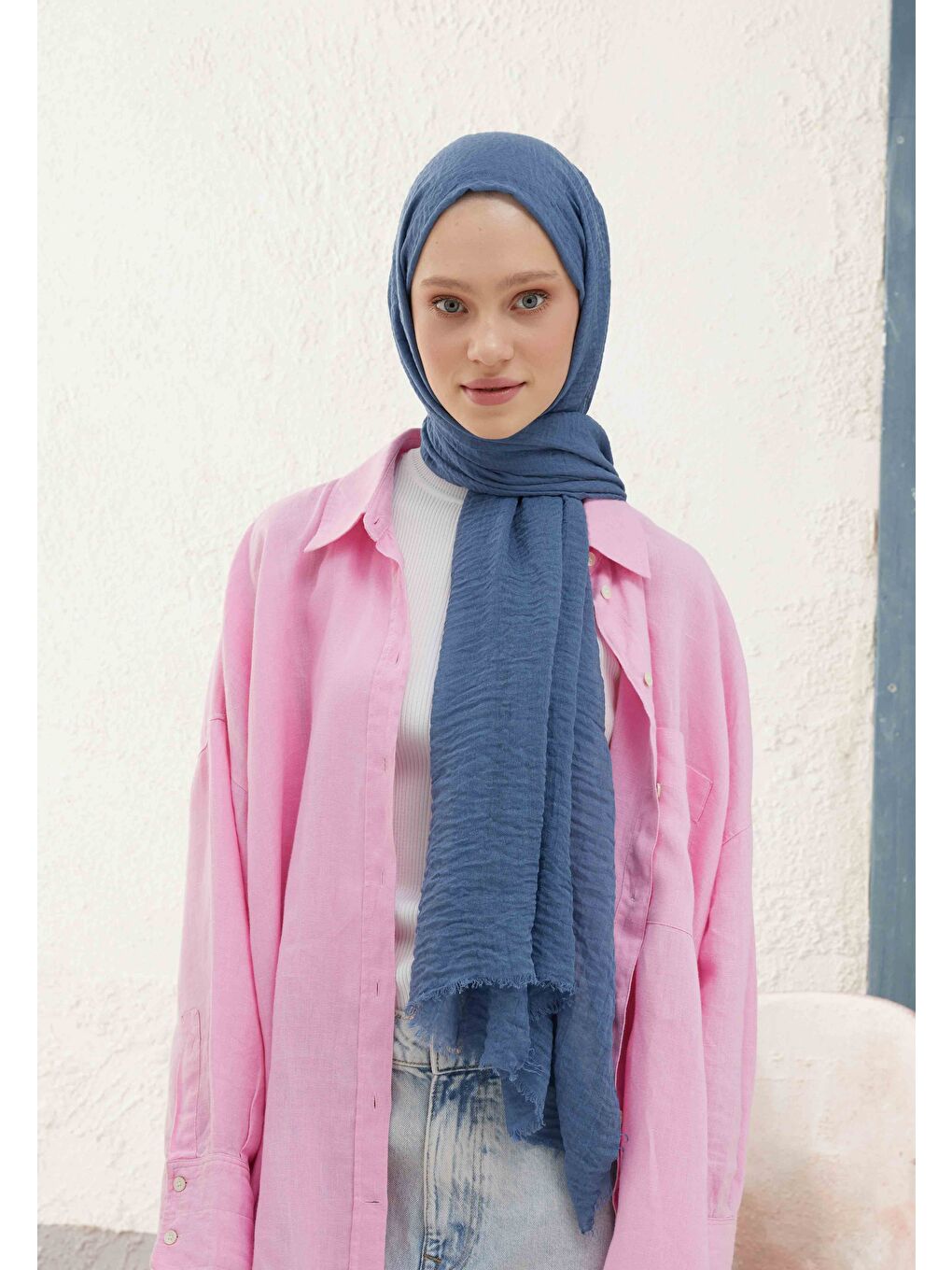 Bürümcük Şal Gök Mavi-2