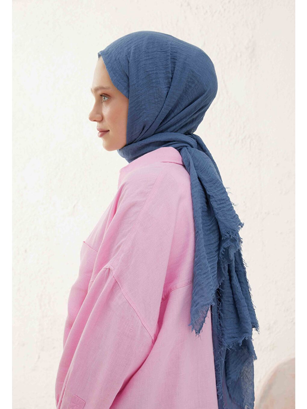 Bürümcük Şal Gök Mavi-3