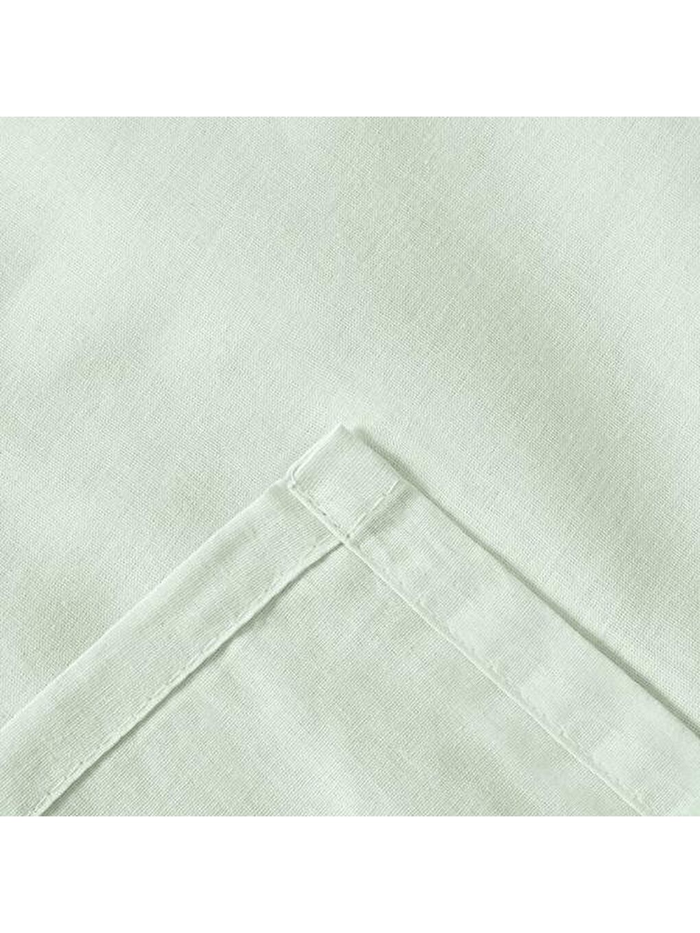 Yeşil Soft Tek Kişilik Düz Kenar Çarşaf - Mint - 180x240 cm-3