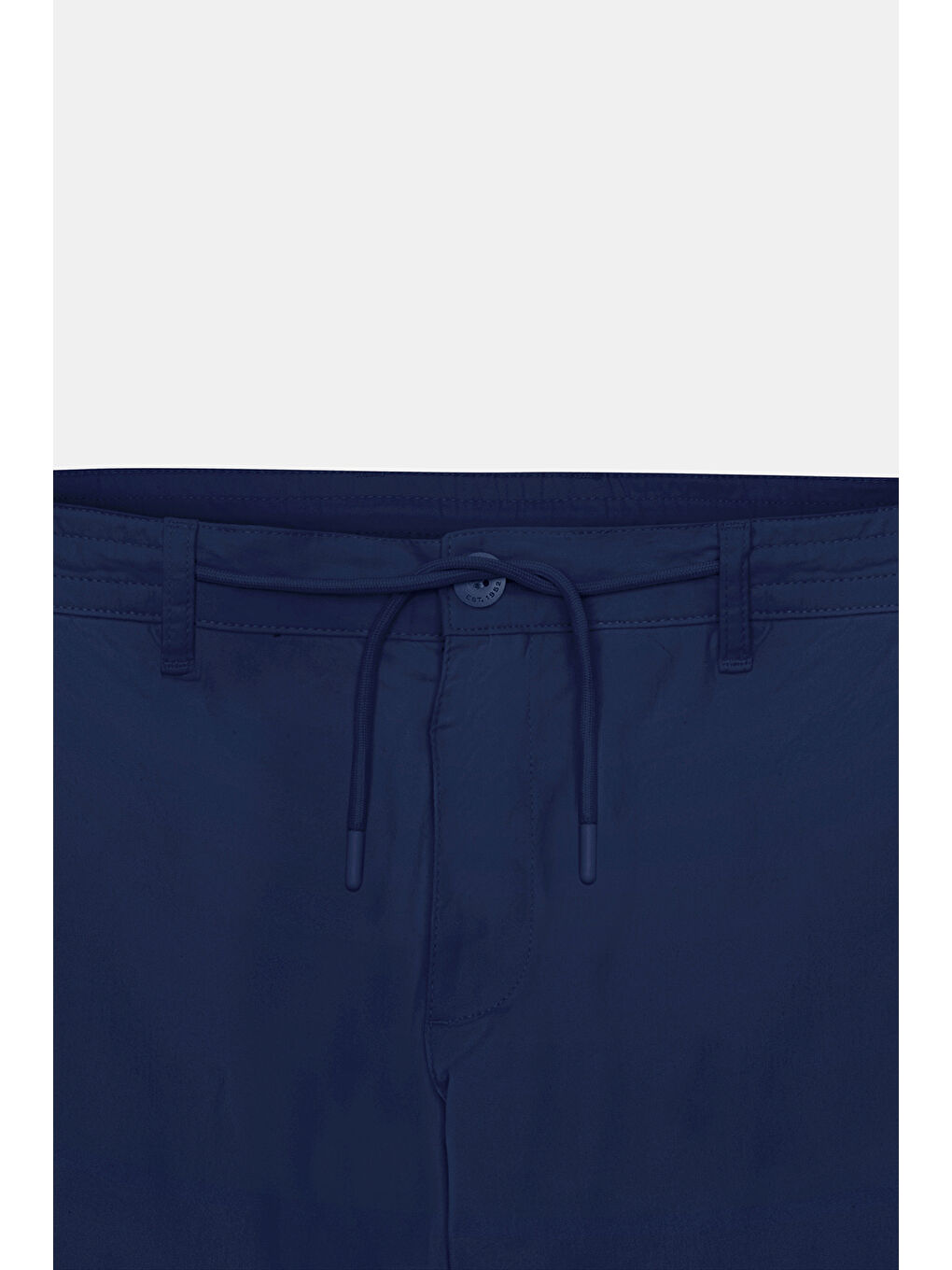 Erkek Lacivert Comfort Fit Rahat Kesim Pamuklu Esnek Yan Cepli Kargo Pantolon-7