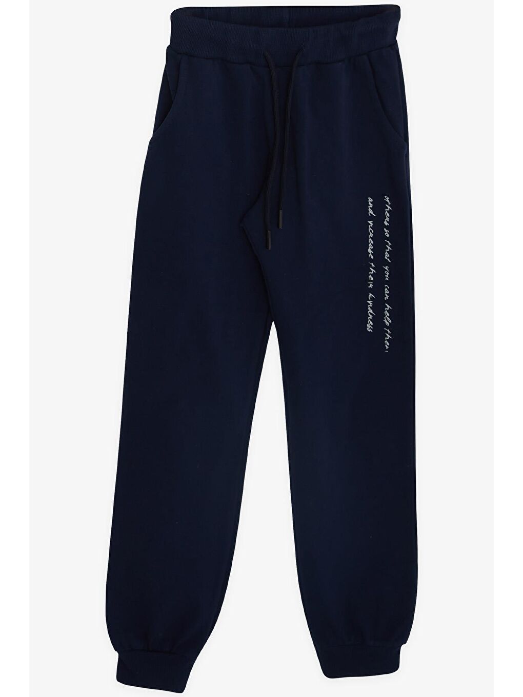 Kız Çocuk Eşofman Takım Taşlı Yazı Baskılı Kapüşonlu Gri Melanj (8-12 Yaş)-3