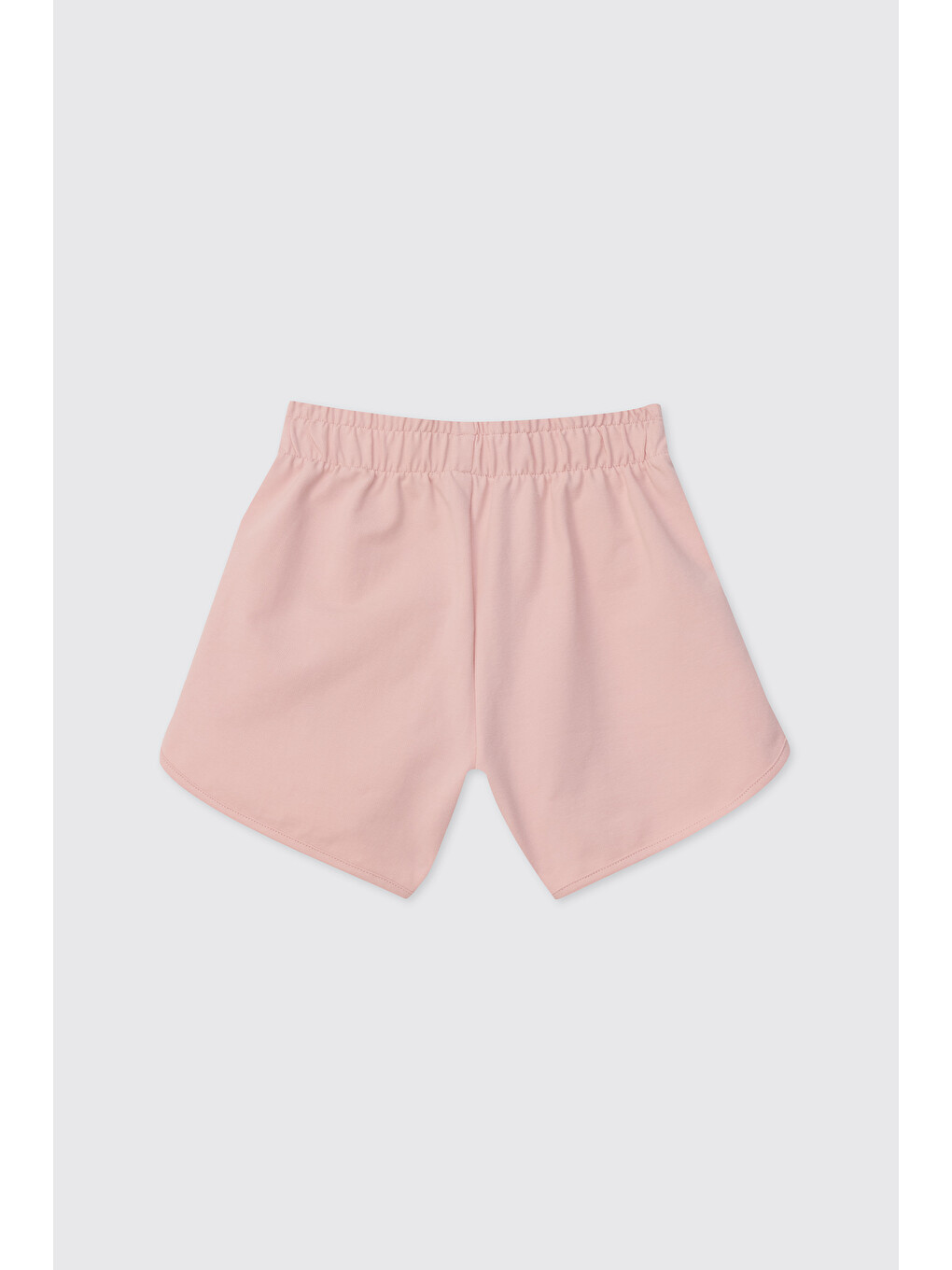 Kız Çocuk Şerit Detaylı Açık Pembe Şort-1