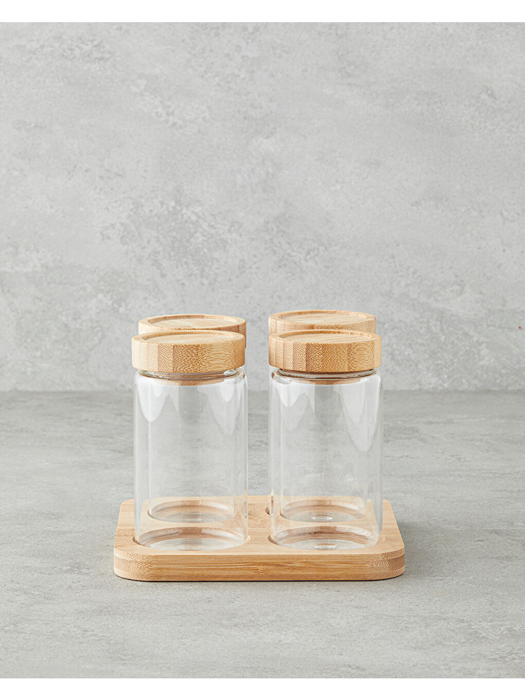 Bej Monetta Cam 5 Parça Baharatlık 400 ml Natural