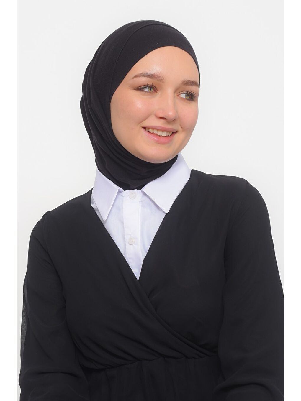 Beyaz Kadın Premium Fake Gömlek Yaka Kurtarıcı Boyunluk-2