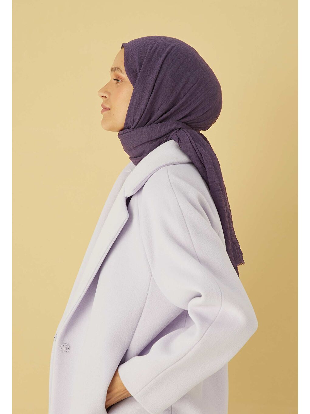 Lila Bürümcük Şal Leylak-2