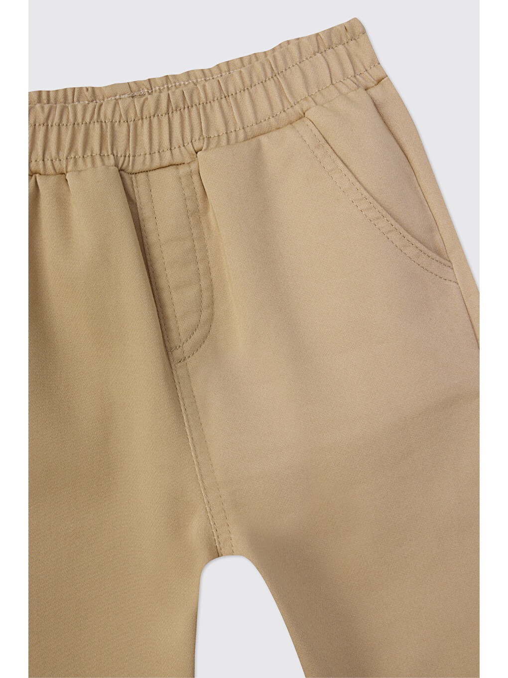 Erkek Çocuk Beli Lastikli Bej Pantolon-2